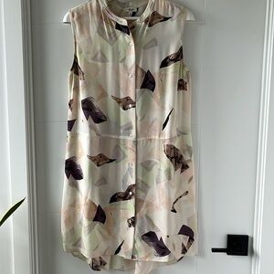 Aritzia pastel silk dress